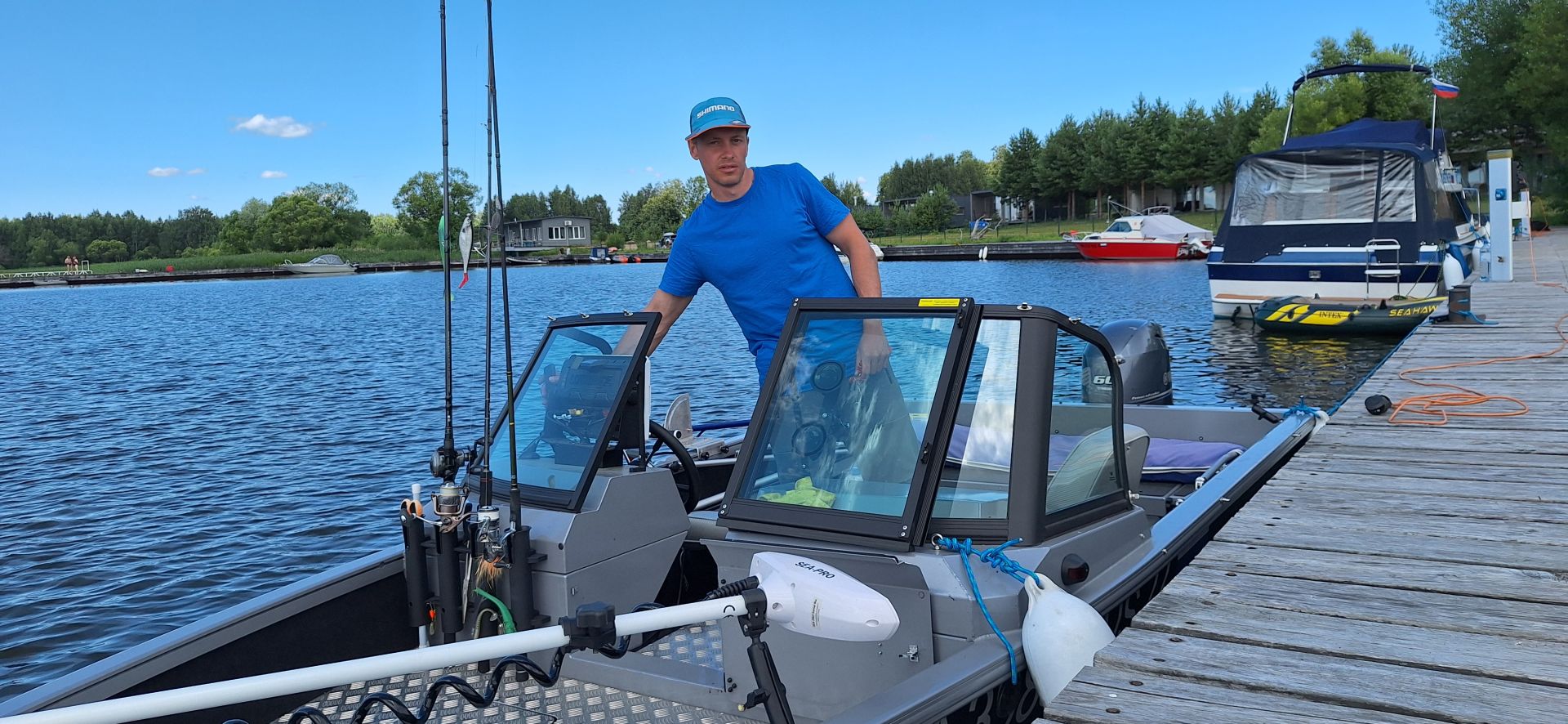 Моя первая моторная лодка:)